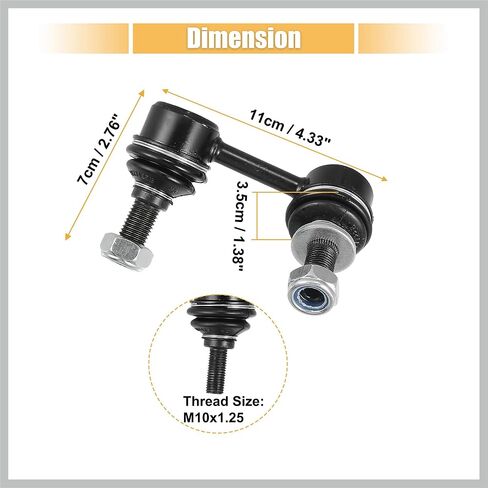 2pcs Front Sway Bar Links K90704 K90705 Stabilizer End Link Suspension Kit Replacement for Toyota Tacoma 2001-2004 4882035040 Replacement Car Parts in Saudi Arabia
