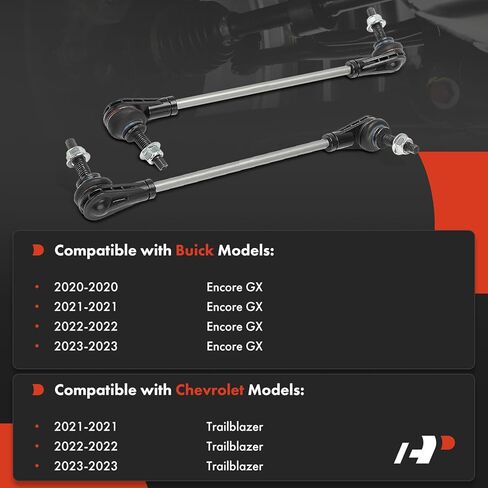 A-Premium 2 × وصلات شريط تثبيت أمامية Sway Bar، متوافقة مع Buick Encore GX 2020-2023 وChevrolet Trailblazer 2021-2023 in Kuwait