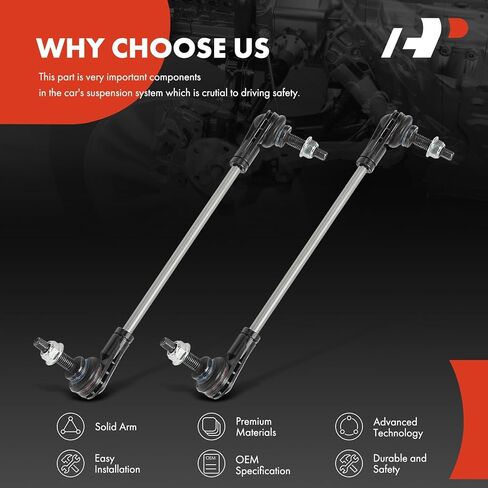 A-Premium 2 × وصلات شريط تثبيت أمامية Sway Bar، متوافقة مع Buick Encore GX 2020-2023 وChevrolet Trailblazer 2021-2023 in Kuwait