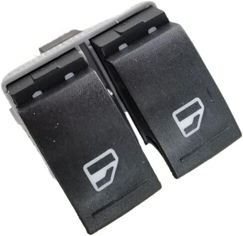 مفتاح نافذة السيارة الكهربائية جانب سائق الركاب 7E0959855A 7E0959855 for VW Transporter T5 2005-2009 T6 2009-2014(2 قطعة) in Saudi Arabia