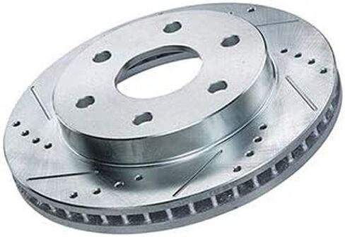 Power Stop JBR1165XPR Front Drilled & Slotted Rotor Pair For Scion FR-S, BRZ, BRZ, Baja, Crosstrek, Forester, Impreza, Legacy, Outback, Subaru, XV Crosstrek, 86, GR86 [Model Specific] in Saudi Arabia