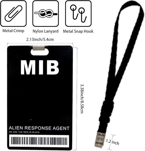 حامل شارة الهوية للرجال باللون الأسود، بطاقة شارة الهوية مع حبال، دعامات شارة زخرفية مقاومة للماء قابلة للفصل، حامل شارة الهوية للرجال باللون الأسود مناسب للمكتب، عيد الميلاد، الهالوين، الحفلات، عبوتان in Kuwait