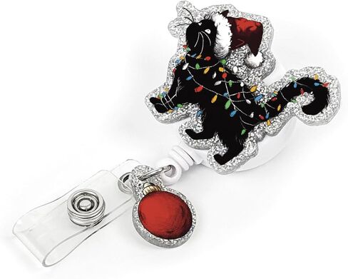 Christmas Gingerbread House Badge Reel Retractable Cute Acrylic Nurse Badge Reel with ID Holder for RN NICU Nurses Nursing Doctors Office Students Teachers in Kuwait