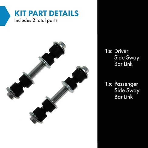 TRQ مثبت Sway Bar End Link LH RH زوج يسار يمين لجهاز تتبع مسبار كولت مرافقة in Kuwait