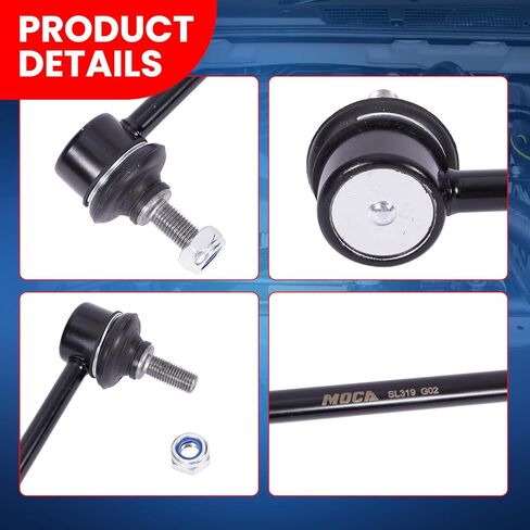 MOCA 2 K750385 Front Sway Bar Link Kit Fit 2007-2017 for Jeep Compass & Patriot & 2009-2014 for Dodge Avenger & 2009-2012 Caliber & 2009-2010 for Chrysler Sebring Sedan & 2011-2014 for Chrysler 200 in Saudi Arabia