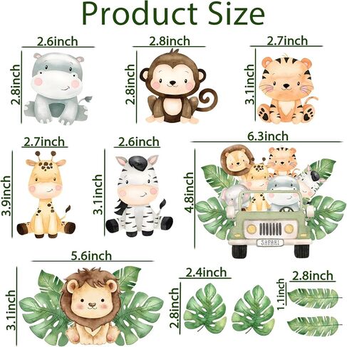 Safari Cake Toppers for Safari Baby Shower Decoration Cute Safari Cake Decorations Wild One Decorations Birthday Party Supplies in Saudi Arabia