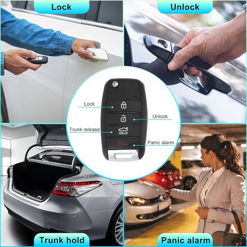 X AUTOHAUX SY5JFRGE04 434 MHz استبدال دخول بدون مفتاح مفتاح ذكي عن بعد فوب لكيا أوبتيما 2016 2017 2018 2019 2020 No.95430-D4010 4 أزرار in Kuwait