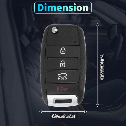 X AUTOHAUX SY5JFRGE04 434 MHz استبدال دخول بدون مفتاح مفتاح ذكي عن بعد فوب لكيا أوبتيما 2016 2017 2018 2019 2020 No.95430-D4010 4 أزرار in Kuwait