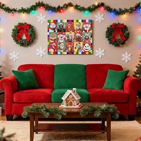 500 Piece Christmas Jigsaw Puzzles for Adults, Fun Winter 2024 Jigsaw Dogs Twelve Pieces Puzzles Presents, Adults Challenging Perfect for Game Nights, Xmas Creative Family Play & Holiday Party Gifts in Saudi Arabia