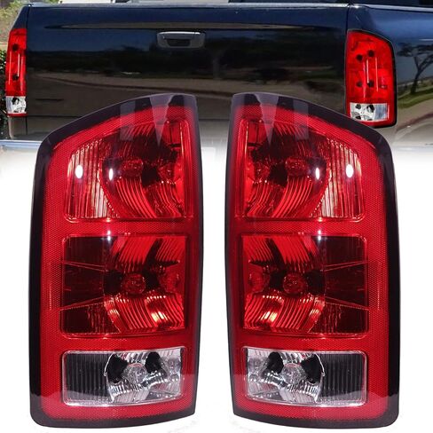 مجموعة مصابيح الذيل متوافقة مع 2002 2003 2004 2005 2006 دودج Ram1500 2500 3500 مصباح مكابح إشارة الضوء الخلفي مع المصابيح والحزام in Kuwait