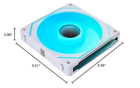 Lian Li UNI Fan SL-Infinity 140 شفرة عكسية - حزمة واحدة - مروحة ARGB - تصميم سلسلة ديزي - مرآة إنفينيتي - تأثيرات إضاءة قابلة للتخصيص - بدون وحدة تحكم - أبيض - (14RSLIN1W) in Saudi Arabia