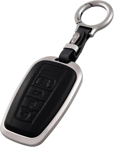 OFFCURVE Compatible with Toyota Key Fob Cover Key Fob Case for Toyota RAV4 Camry Corolla Avalon C-HR Prius GT86 Highlander Smart Key Protector, Black in Saudi Arabia