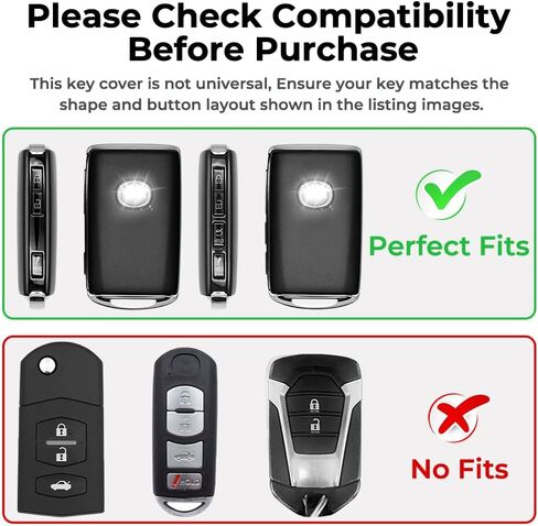 for Mazda Key Fob Cover with Keychain CX-5, CX-30, CX-50 Car Key Cover, in Saudi Arabia