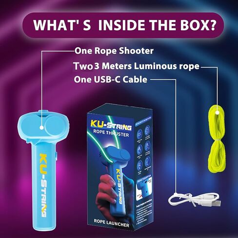 Rope Launcher, Lasso Loop Glow in the Dark, Portable String Shooter, Best Gift for Children for Holidays (Dark Blue) in Saudi Arabia
