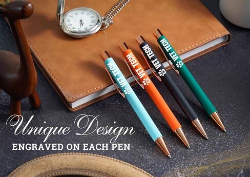 InnoBeta Vet Tech Gifts, Ballpoint Pen Set of 4, Appreciation Gifts for Veterinary Technologists on Christmas, Birthday and End of Year in Kuwait