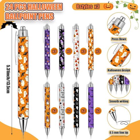 Honoson 48 Pcs Christmas Notebook and Pen Gifts Set 24 Ballpoint Pen 24 Notebook for Xmas Holiday Party Gift Supplies Santa Snowman Tree in Kuwait