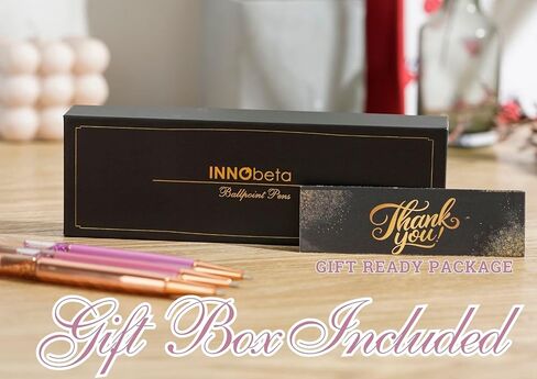 InnoBeta Christian Gifts, Floral Glitter Ballpoint Pen Set of 3, Spiritual Encouragement Inspirational Religious Pens in Kuwait