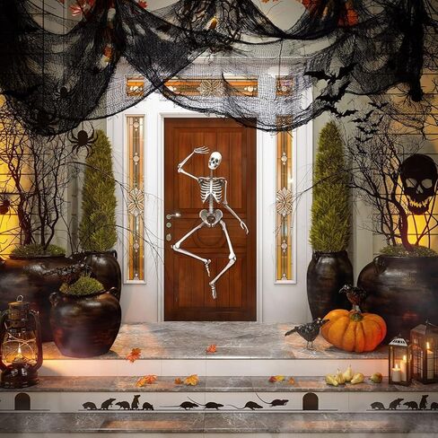 Black Creepy Cloth - Party Decorations Clearance - 29X72 Inch Spooky Fabric Cloth for Haunted House Party Outdoor Or Indoor in Saudi Arabia