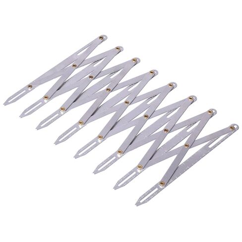 Aluminum Expanding Measuring Ruler, Household Aluminum Sewing Gauge DIY Quilting Button Spacing Device Multifunctional DIY Curtain Accessories Sewing Tool for Household in Saudi Arabia