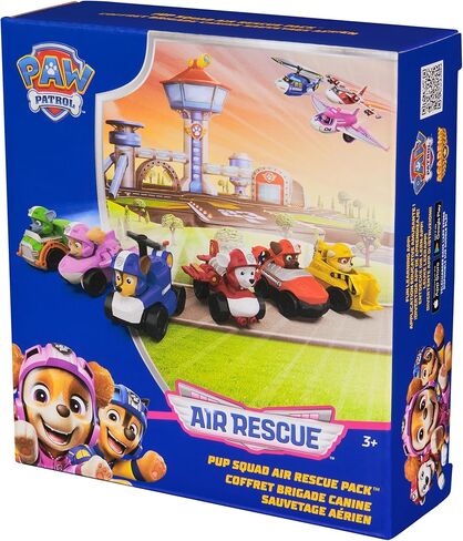 Paw Patrol: Air Rescue, Pup Squad Adventure Bay Airport Playset, with Chase Toy Car Vehicle Launcher, Kids Toys for Boys and Girls 3+ in Saudi Arabia