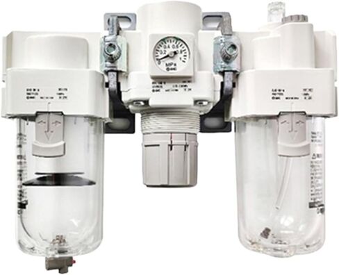 Air Combination Air Filter + Regulator + Lubricator AC AC-B AC40 AC40-03/04-B 03G 04G 03E 04E 03D 04D 03C 04C 03CG 04CG DE(AC40-04-B) in Saudi Arabia