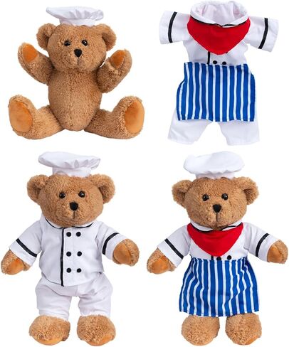 HollyHOME Pajama Bear Stuffed Animal with Clothes Teddy Bear in Bathrobe Plush Toy Birthday Bedtime Gift for Girls 16 inches in Kuwait