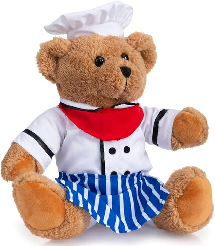 HollyHOME Pajama Bear Stuffed Animal with Clothes Teddy Bear in Bathrobe Plush Toy Birthday Bedtime Gift for Girls 16 inches in Kuwait