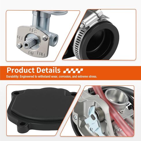 For Arctic Cat ATV 250 300 2001-2005 Carburetor Carb & Intake Manifold + Fuel Valve Petcock Kit 0470-448 0470-408 in Saudi Arabia