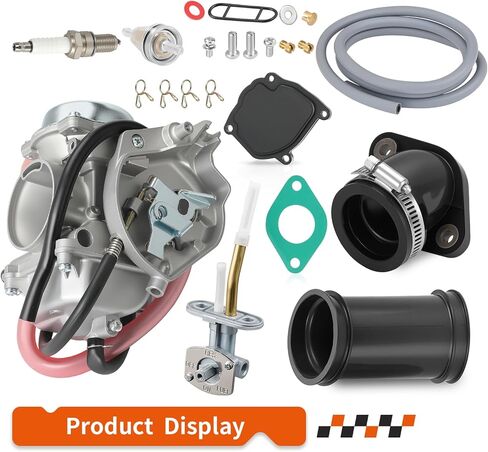 For Arctic Cat ATV 250 300 2001-2005 Carburetor Carb & Intake Manifold + Fuel Valve Petcock Kit 0470-448 0470-408 in Saudi Arabia