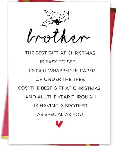 Ziwenhu Sweet Christmas Card, Romantic Greeting for Husband and Wife, Festival Gift for Boyfriend Girlfriend, Premium Quality, Blank Inside in Saudi Arabia