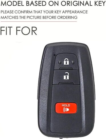 for Toyota 4Runner Key Fob Cover, Genuine Leather Car Key Case for 2016-2025 RAV4 Prius Prado Avalon C-HR Corolla in Saudi Arabia