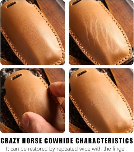 for Toyota 4Runner Key Fob Cover, Genuine Leather Car Key Case for 2016-2025 RAV4 Prius Prado Avalon C-HR Corolla in Saudi Arabia