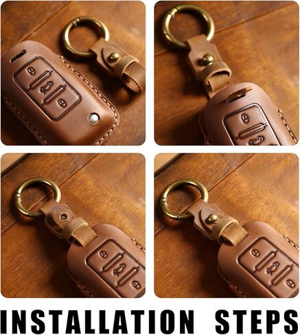 for Toyota 4Runner Key Fob Cover, Genuine Leather Car Key Case for 2016-2025 RAV4 Prius Prado Avalon C-HR Corolla in Saudi Arabia