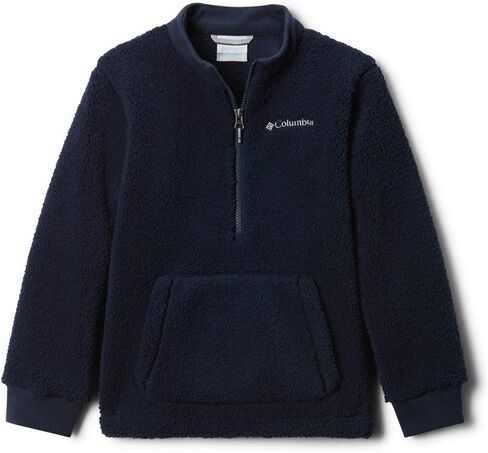 Columbia Youth Boys Rugged Ridge III Sherpa Half Zip, Black/City Grey, X-Small in Saudi Arabia