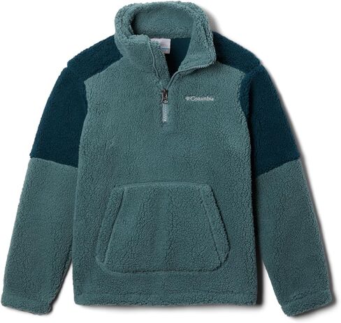 Columbia Youth Boys Rugged Ridge III Sherpa Half Zip, Black/City Grey, X-Small in Saudi Arabia