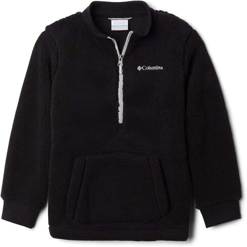 Columbia Youth Boys Rugged Ridge III Sherpa Half Zip, Black/City Grey, X-Small in Saudi Arabia