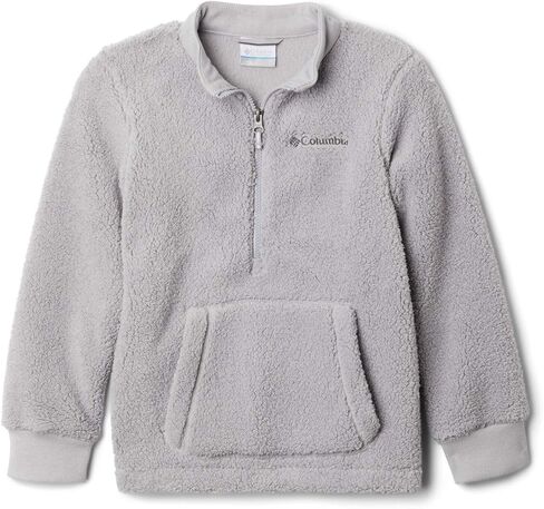 Columbia Youth Boys Rugged Ridge III Sherpa Half Zip, Black/City Grey, X-Small in Saudi Arabia
