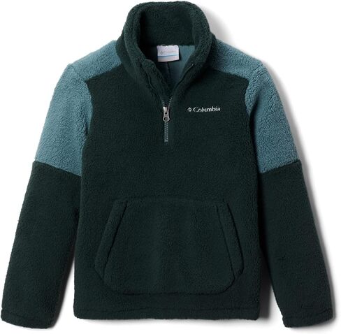Columbia Youth Boys Rugged Ridge III Sherpa Half Zip, Black/City Grey, X-Small in Saudi Arabia