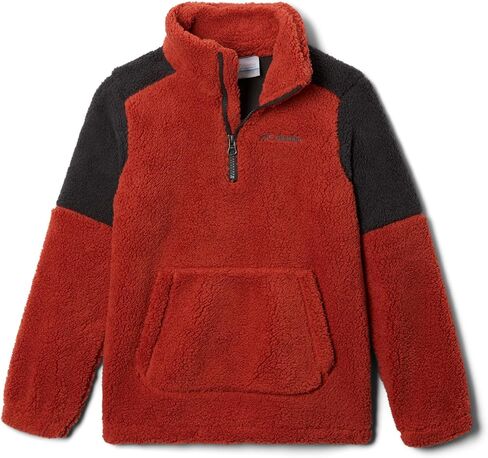 Columbia Youth Boys Rugged Ridge III Sherpa Half Zip, Black/City Grey, X-Small in Saudi Arabia