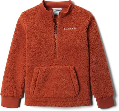 Columbia Youth Boys Rugged Ridge III Sherpa Half Zip, Black/City Grey, X-Small in Saudi Arabia