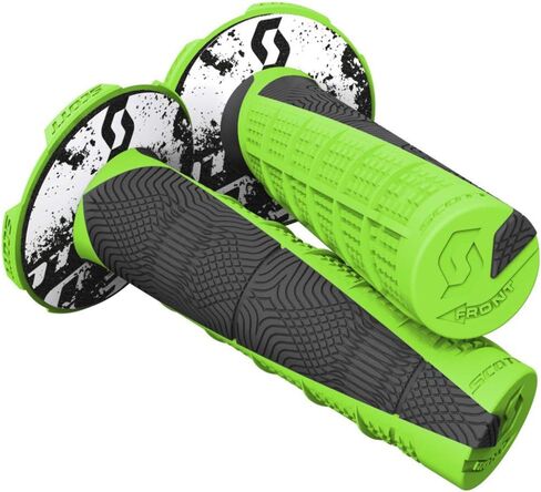 Scott Deuce 2 Off-Road Motorcycle Hand Grips - Pink/Black/One Size in Kuwait