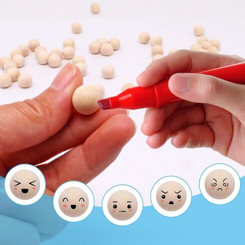 100PCS 1/2 Inch Wooden Balls for Crafts, Unfinished Round Wood Balls, Small Natural Wood Ball for DIY Decorative Projects, Arts and Crafts in Saudi Arabia