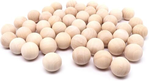 100PCS 1/2 Inch Wooden Balls for Crafts, Unfinished Round Wood Balls, Small Natural Wood Ball for DIY Decorative Projects, Arts and Crafts in Saudi Arabia