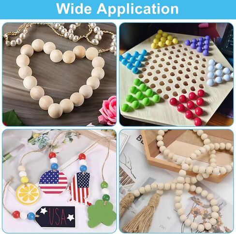 100PCS 1/2 Inch Wooden Balls for Crafts, Unfinished Round Wood Balls, Small Natural Wood Ball for DIY Decorative Projects, Arts and Crafts in Saudi Arabia