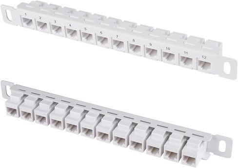 GeeekPi DeskPi Rackmate ملحقات لوحة توصيل الشبكة 12 منفذ CAT6 10 بوصة 0.5U in Saudi Arabia