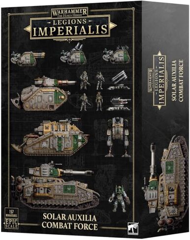 LEGIONS IMPERIALIS: Solar Auxilia Combat Force – 157 Multi-Part Epic Scale Miniatures, 67-Model Army Kit with Vehicle Transfer Sheets and Bases in Saudi Arabia
