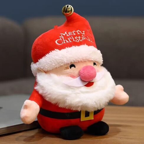 Cute Santa Claus Plush Toy, 7.8" Santa Claus Stuffed Toy with Bell, Christmas Plush Toys Xmas Decoration Indoor in Saudi Arabia