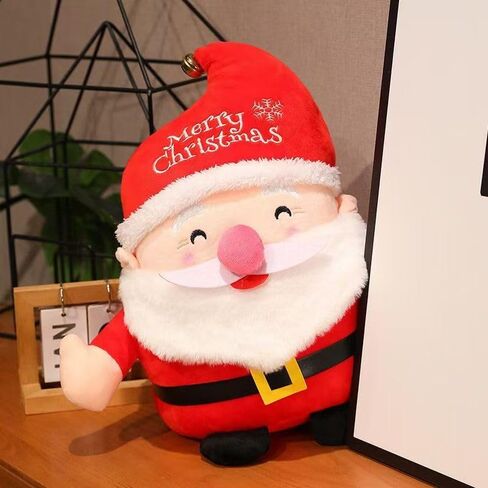 Cute Santa Claus Plush Toy, 7.8" Santa Claus Stuffed Toy with Bell, Christmas Plush Toys Xmas Decoration Indoor in Saudi Arabia
