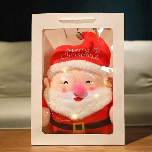 Cute Santa Claus Plush Toy, 7.8" Santa Claus Stuffed Toy with Bell, Christmas Plush Toys Xmas Decoration Indoor in Saudi Arabia