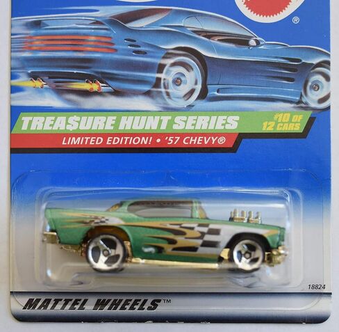 Hot Wheels '57 Chevy, Treasure Hunt Series 10/12 Limited Edition [green] in Saudi Arabia